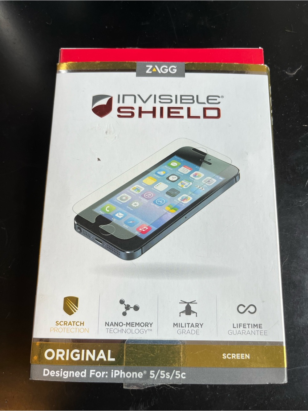ZAGG InvisibleShield Original Screen Protector for iPhone 5/5s/5c - Clear